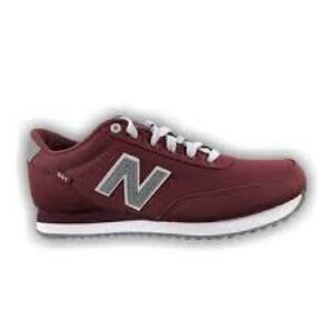 New Balance Men's Deep Red Sneakers with White Accents